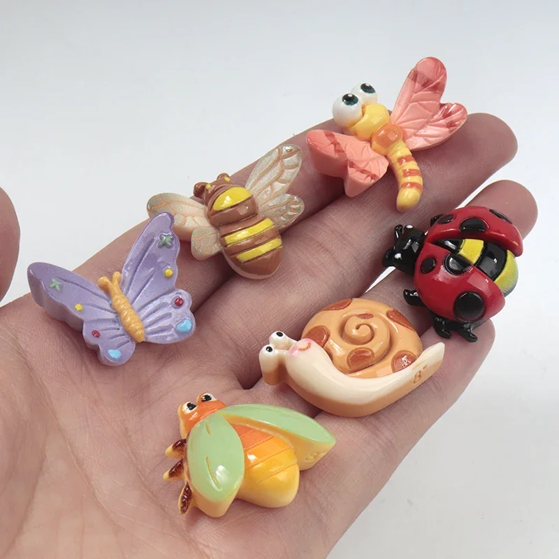 Phone Cases Websites - 10/100個入り レジンアクセサリー 蜂 蝶 カタツムリ トンボシリーズ