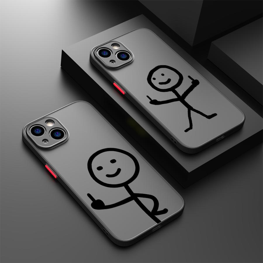Phone Cases Websites - フィンガーピープル スティックマン ファンダ バックフォンカバーケース iPhone 17