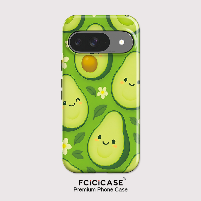 Phone Cases Google Pixel 10 - Fcicicase Pixel 10 Pro XL用 アボカドフラワー柄