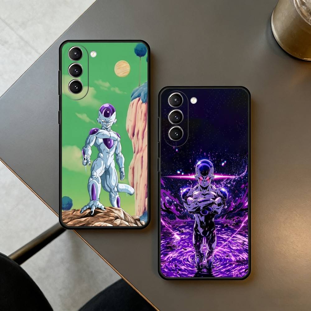 Phone Cases Za - F-Freeza-ZA スマホケース Samsung S25,24,23,22,30,21,10,9,Ultra,Plus,Lite,FE,4,5 G対応 ソフトブラックケース
