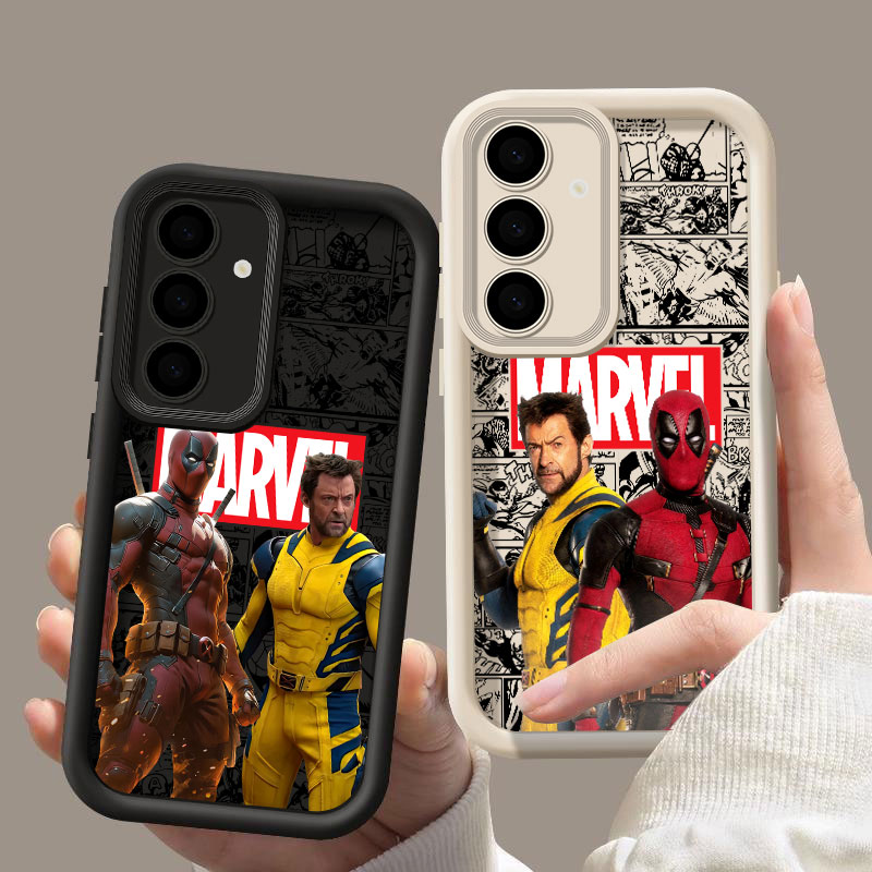 Phone Cases Samsung S24 - マーベル デッドプールとウルヴァリン柄 Samsung Galaxy S26 S25