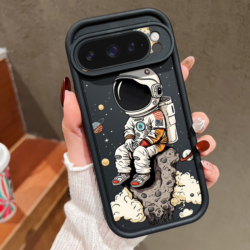 Phone Cases Google Pixel 10 - 漫画風宇宙飛行士プリントTPUスマホケース Google Pixel 10 8 7