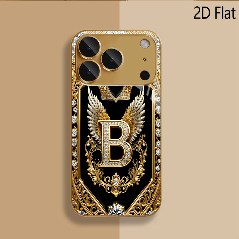 B-Badgeプリント柄強化ガラスデザイン iPhone16 - Phone Cases That Cover The Camera のレビューと価格
