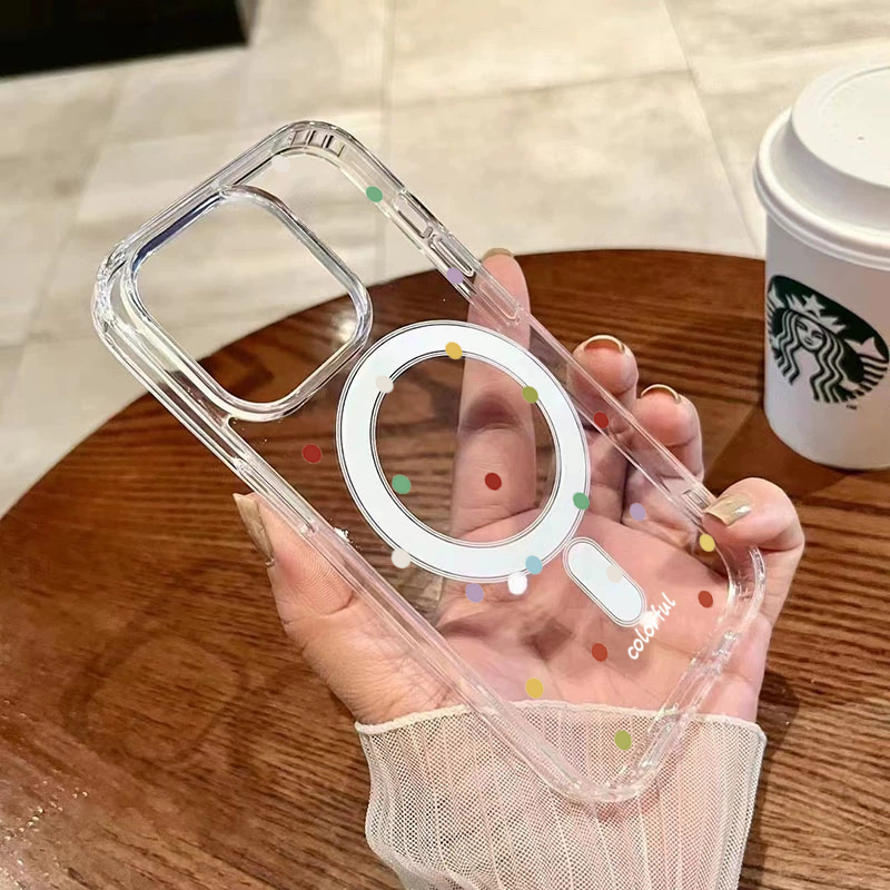 INS韓国クリエイティブカラーウェーブドット柄スマホケース  - Phone Cases Korean のレビューと価格