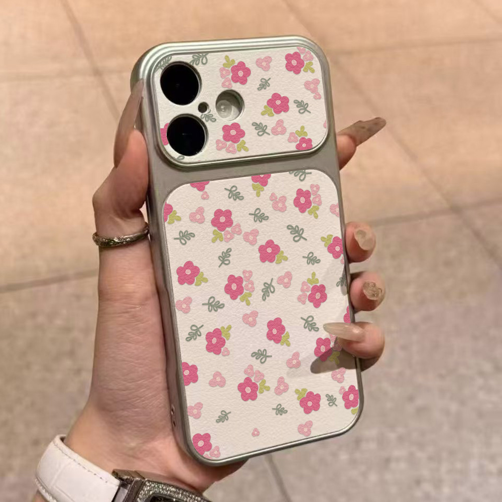 高級感あふれるINSフラワー柄大型窓付きスマホケース iPh - Phone Cases That Cover The Camera のレビューと価格
