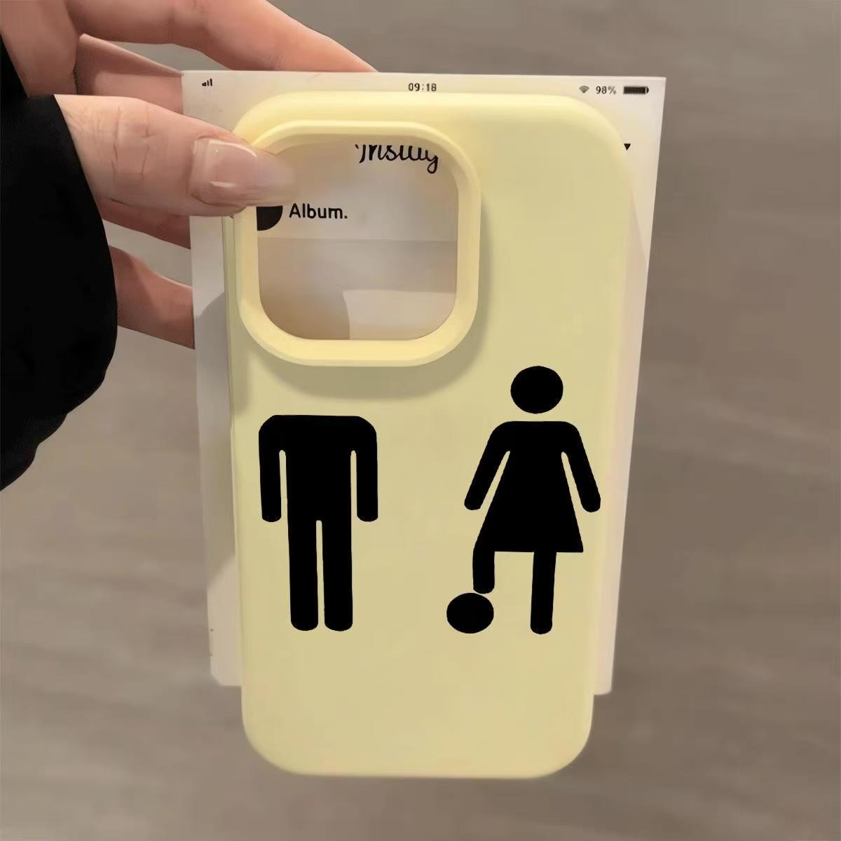 面白い個性派抽象的なかわいいミニ小人柄スマホケース iPho - Phone Cases Websites のレビューと価格