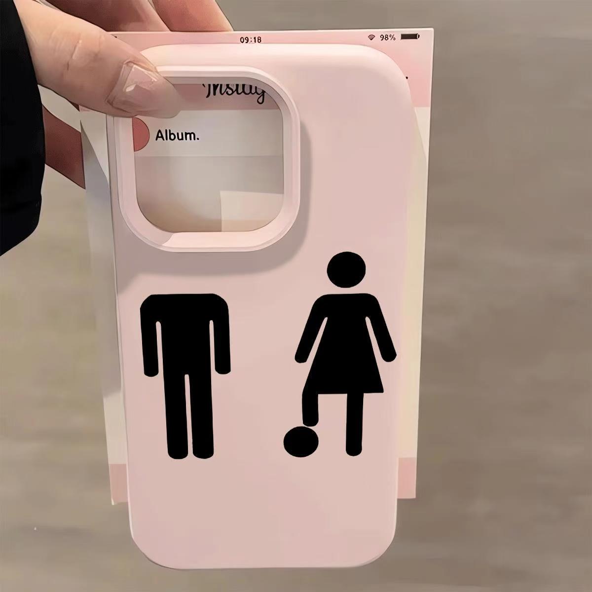 面白い個性派抽象的なかわいいミニ小人柄スマホケース iPho - Phone Cases Websites のレビューと価格