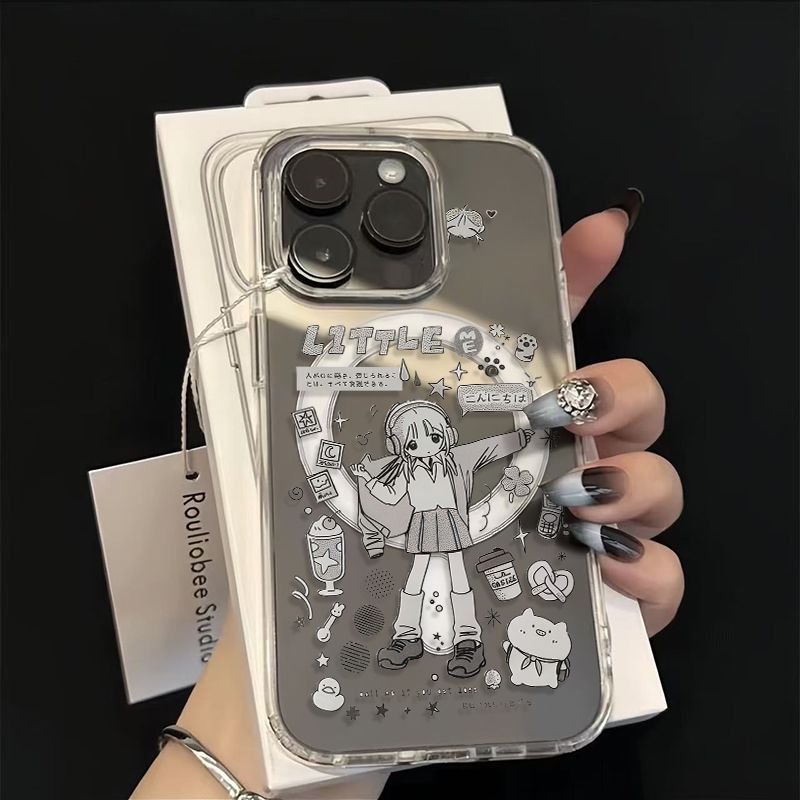 可愛いアニメ甘いアニメガールのスマホケース、マグネット式iP - Phone Cases Cool Girl のレビューと価格