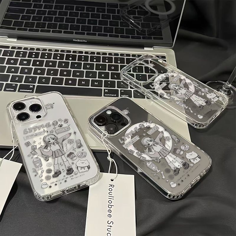可愛いアニメ甘いアニメガールのスマホケース、マグネット式iP - Phone Cases Cool Girl のレビューと価格