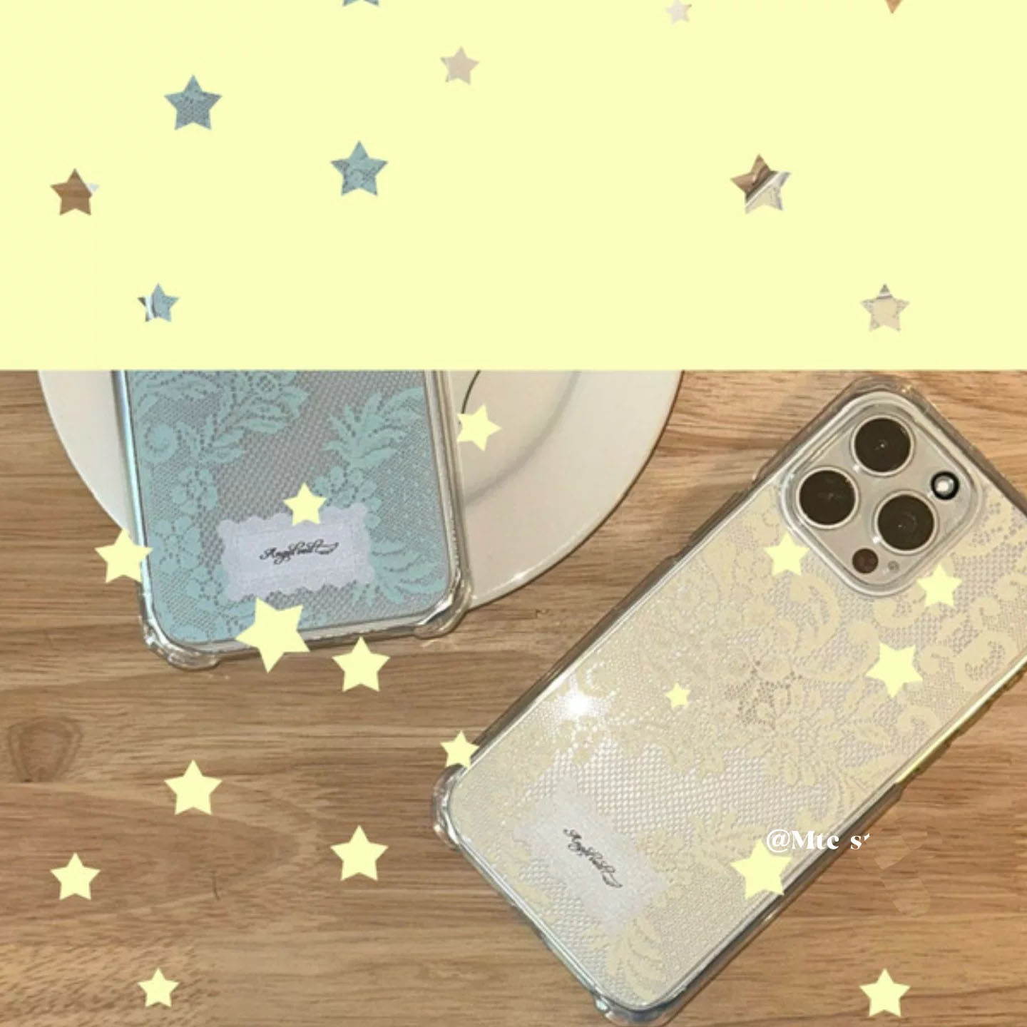 韓国風カラーレーススイートガールフォンケース iPhone  - Phone Cases Cool Girl のレビューと価格