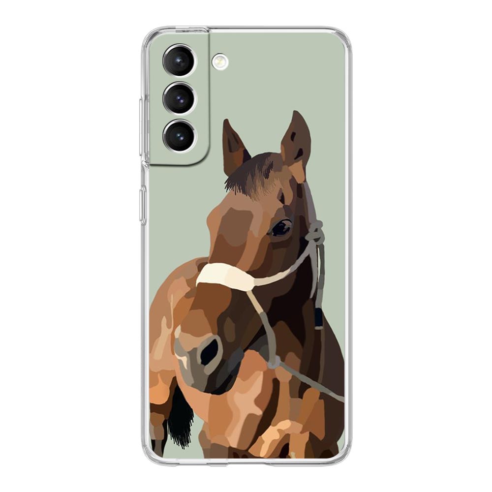 女の子のための動物の描画シェル,柔らかい馬のカバー,サムスン - Phone Cases Horse のレビューと価格