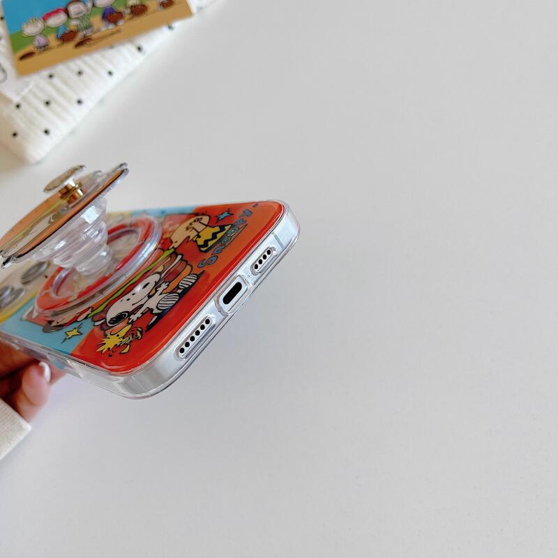 スヌーピー漫画マグネット式キックスタンド付きスマホケース 新 - Phone Cases Wholesale のレビューと価格