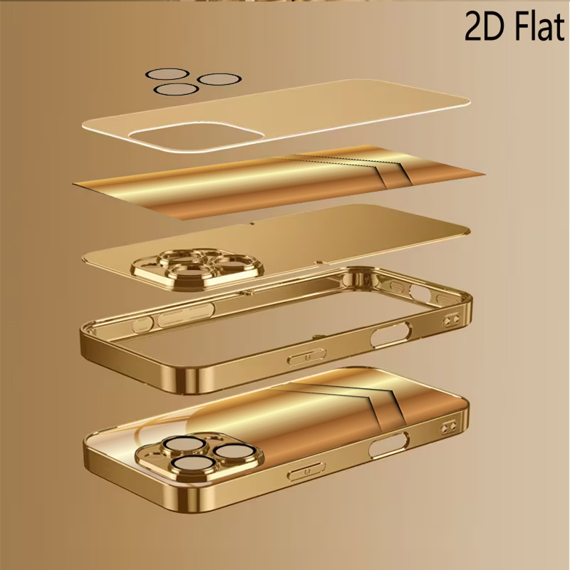 金メッキプリントパターン入り強化ガラスデザイン iPhone - Phone Cases That Cover The Camera のレビューと価格
