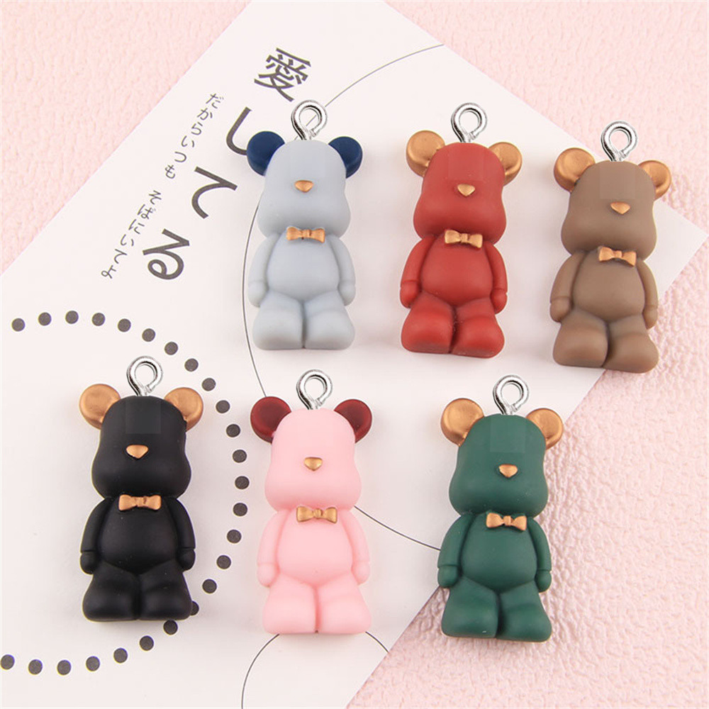 10 個クリエイティブちょう結びクマ樹脂チャームイヤリングネ - Phone Cases Websites のレビューと価格