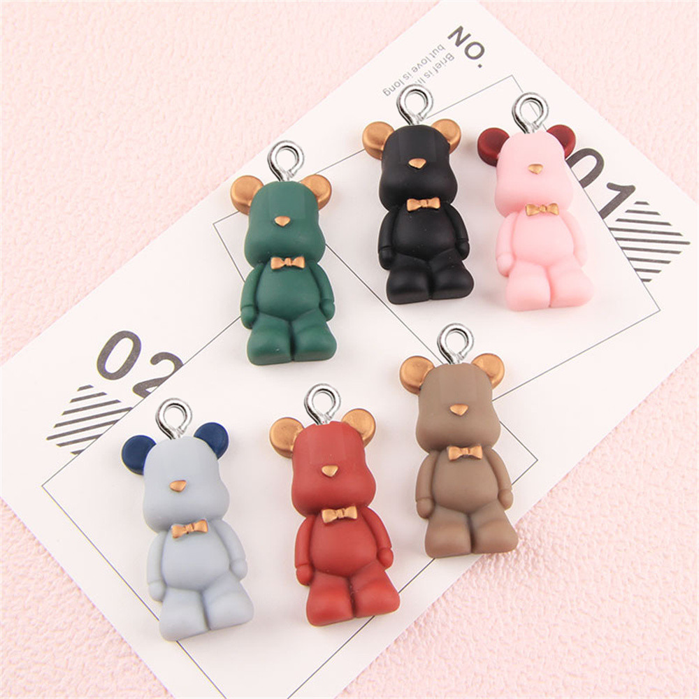 10 個クリエイティブちょう結びクマ樹脂チャームイヤリングネ - Phone Cases Websites のレビューと価格
