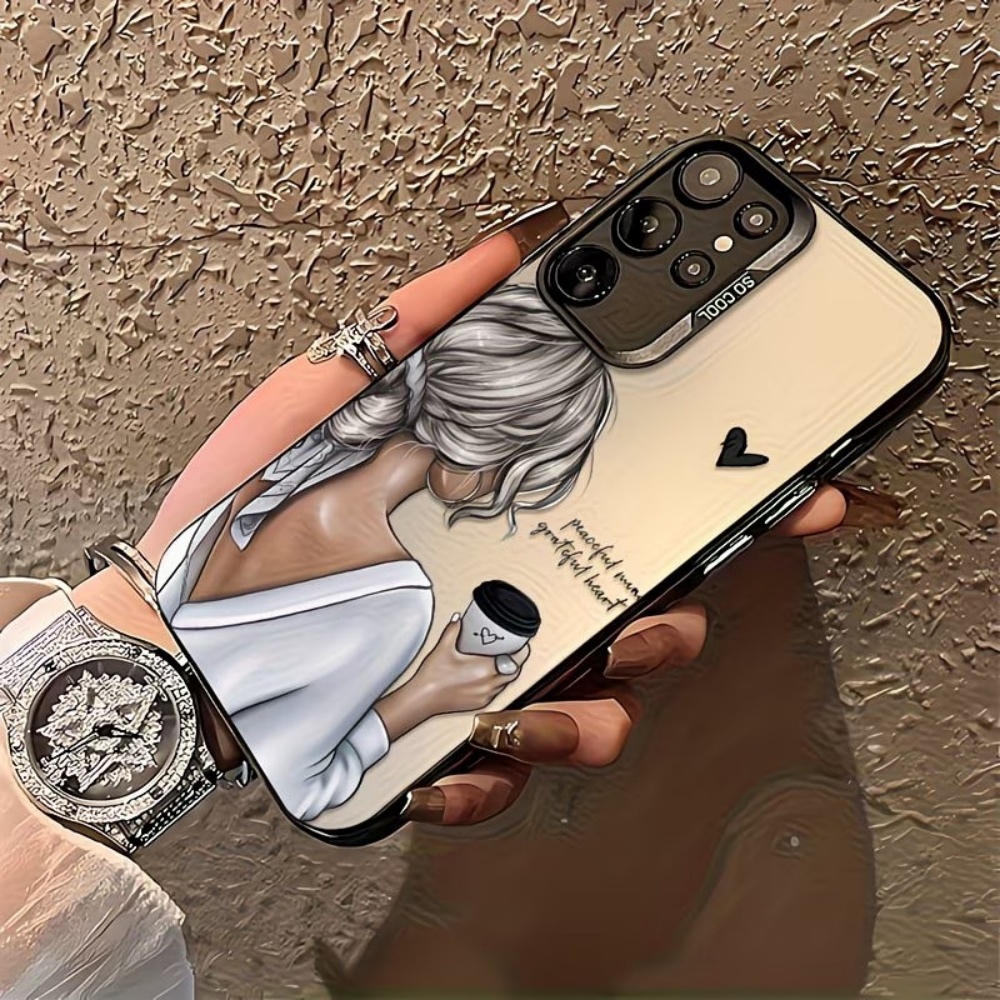 平和で感謝心のある少女プリントのスマホケース Samsung - Phone Cases For Samsung S21 5G のレビューと価格