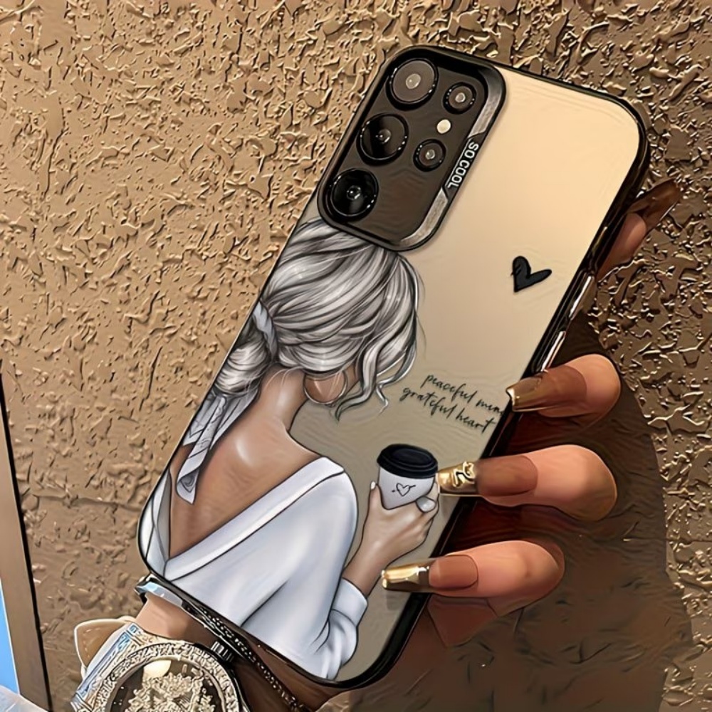 平和で感謝心のある少女プリントのスマホケース Samsung - Phone Cases For Samsung S21 5G のレビューと価格
