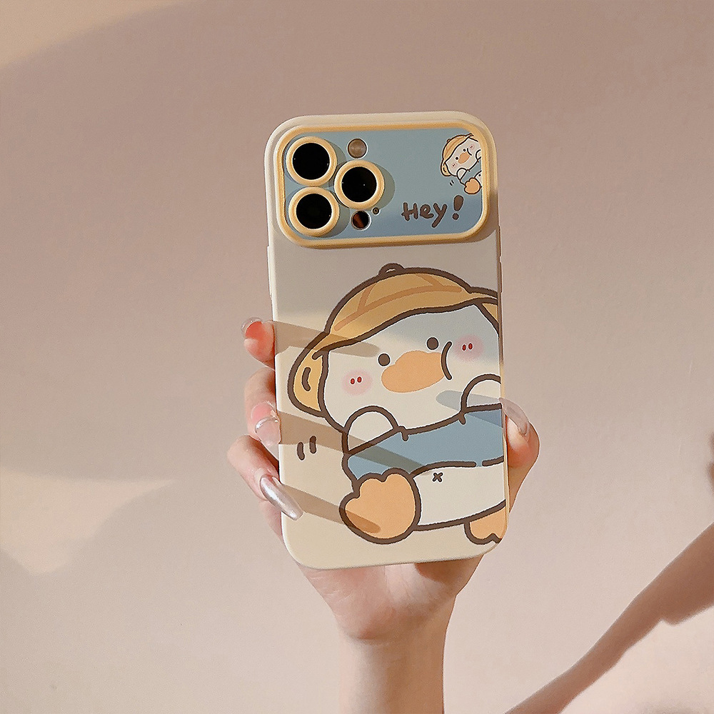 韓国漫画の黄色いアヒル柄iPhoneケース iPhone 1 - Phone Cases Korean のレビューと価格