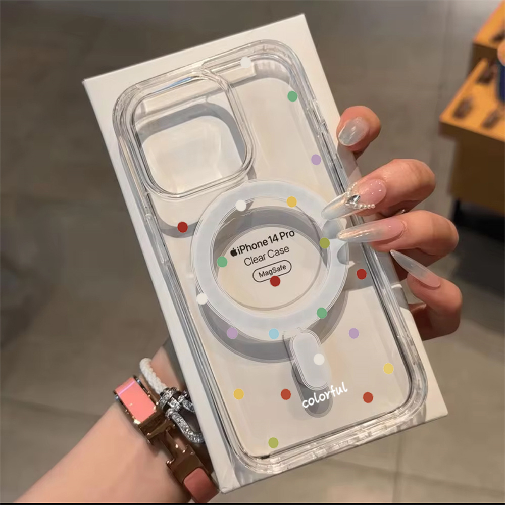 INS 韓国風 カラフル ウェーブドット柄 スマホケース i - Phone Cases Korean のレビューと価格