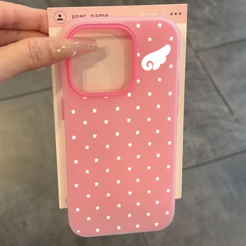 韓国のかわいい美学スター天使の羽2in1スマホケース Xia - Phone Cases Korean のレビューと価格