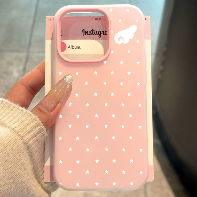 韓国のかわいい美学スター天使の羽2in1スマホケース Xia - Phone Cases Korean のレビューと価格