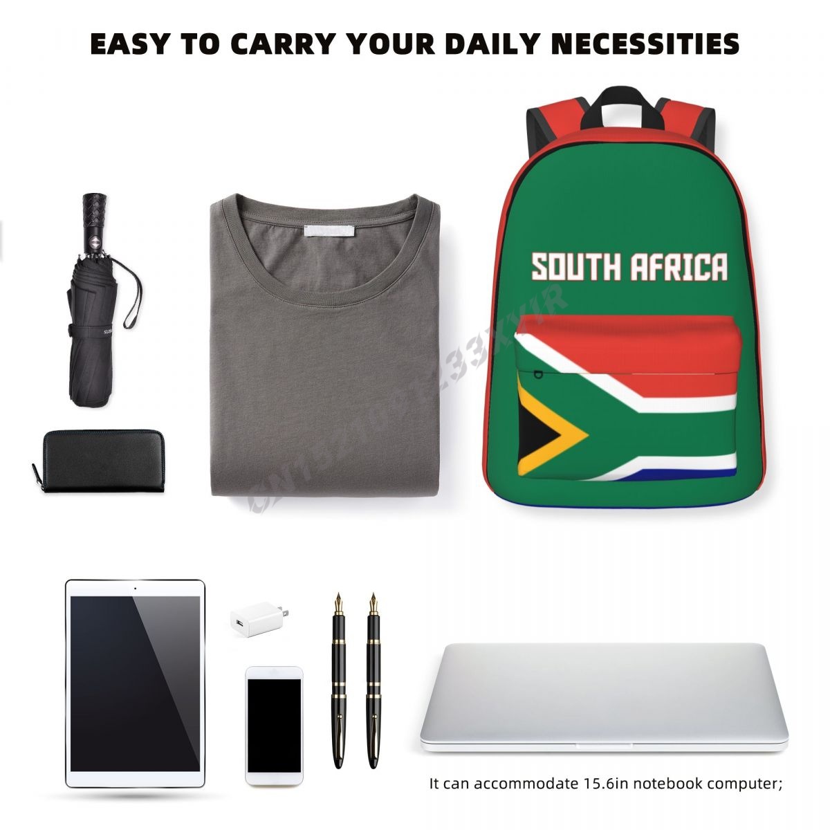ユニセックスバックパック南アフリカアフリカ国旗ステッチスクー - Phone Cases South Africa のレビューと価格