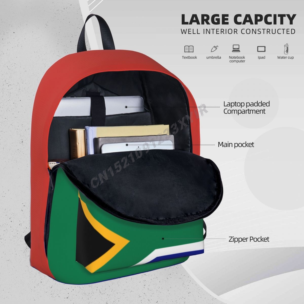 ユニセックスバックパック南アフリカアフリカ国旗ステッチスクー - Phone Cases South Africa のレビューと価格