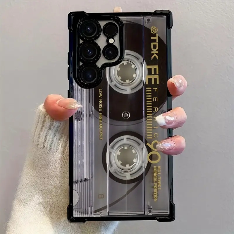 レトロカセットパターンメッキ加工ソフトフォンケース Sams - Phone Cases For Samsung S21 5G のレビューと価格