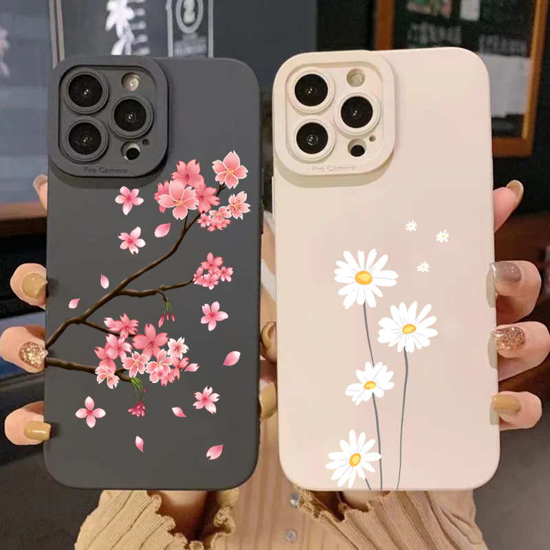 ピンクの桜柄スマホケース サムスンギャラクシーS26 S25 - Phone Cases That Cover The Camera のレビューと価格