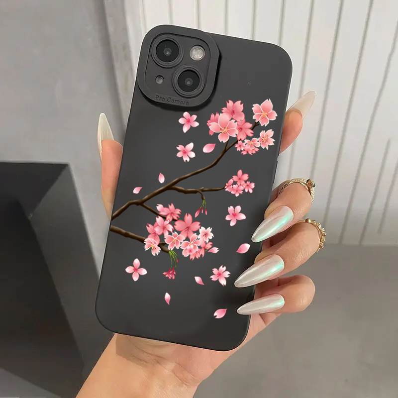 ピンクの桜柄スマホケース サムスンギャラクシーS26 S25 - Phone Cases That Cover The Camera のレビューと価格