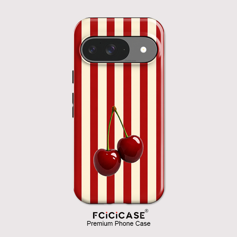 Fcicicase チェリーストライプパターン電話ケース G - Phone Cases Google Pixel 10 のレビューと価格