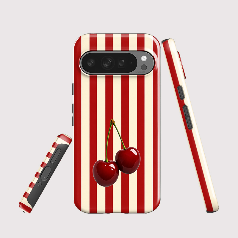 Fcicicase チェリーストライプパターン電話ケース G - Phone Cases Google Pixel 10 のレビューと価格