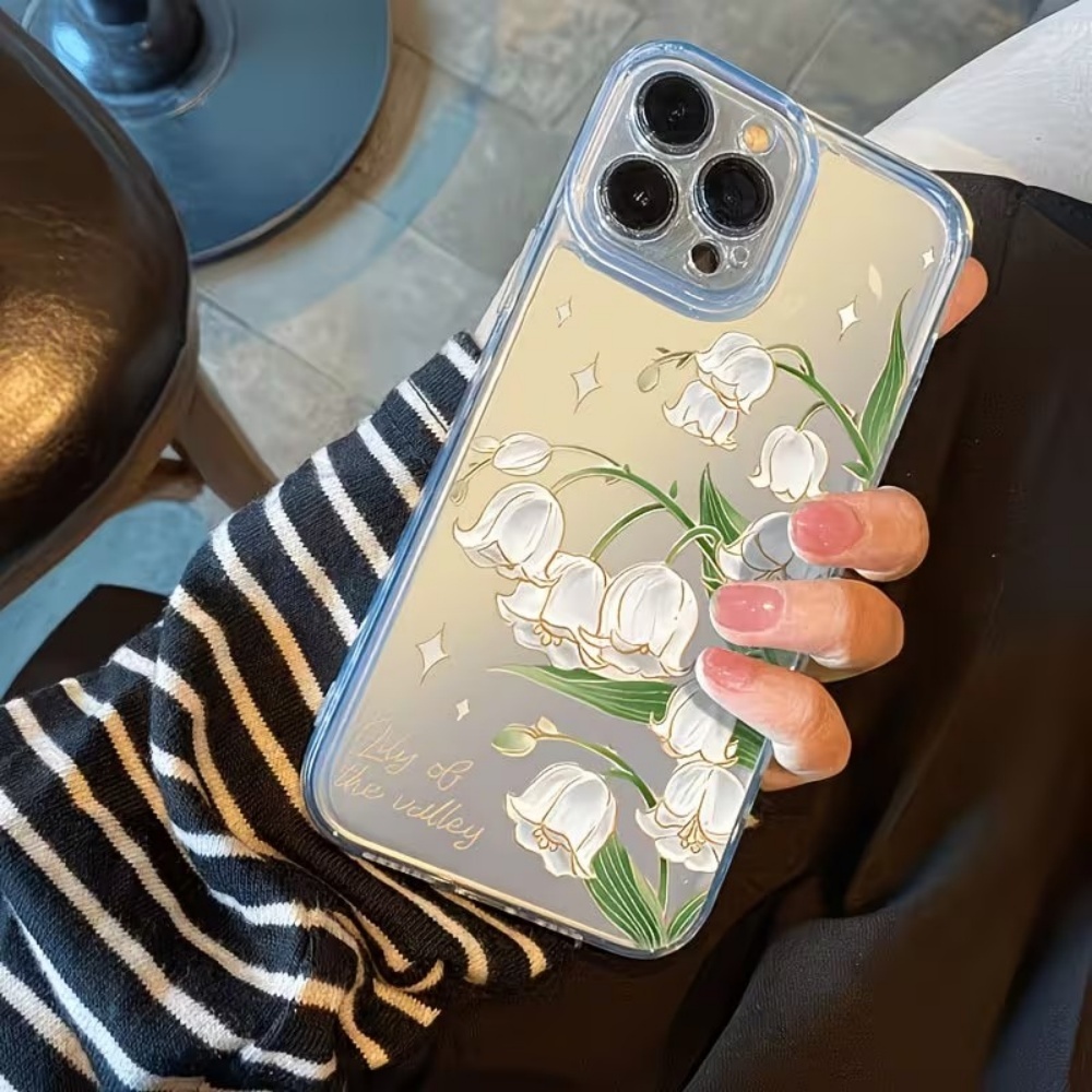 ヴィンテージ スズラン柄 iPhoneケース iPhone  - Phone Cases That Cover The Camera のレビューと価格