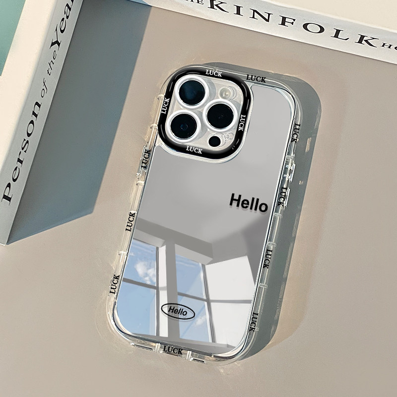 シンプルで人々を幸せにするレターミラーフォンケース iPho - Phone Cases Websites のレビューと価格