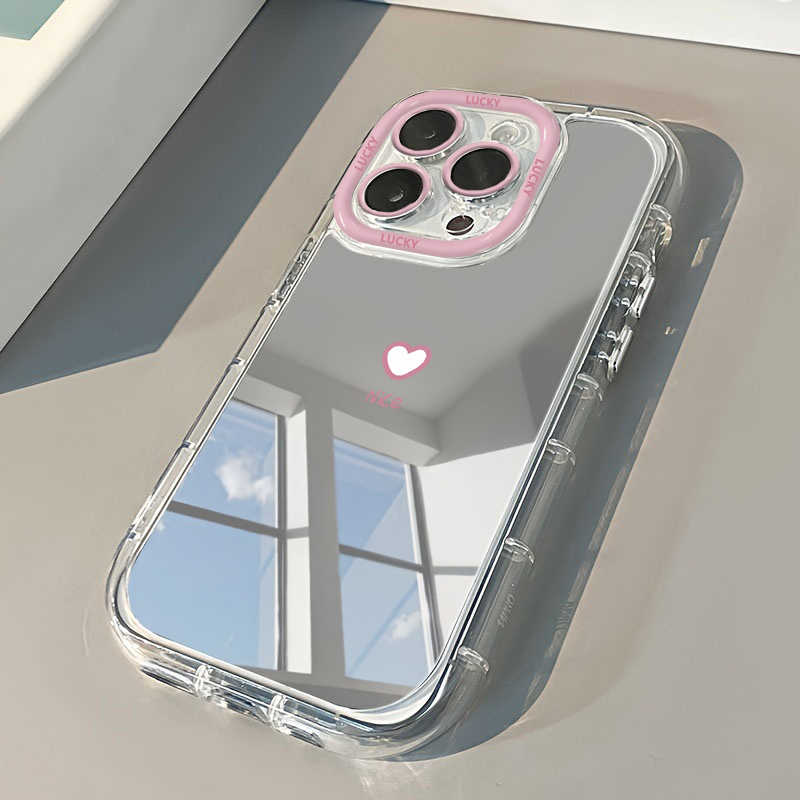 ミニマリスト・ラブ・エアクッションミラー付きスマホケース i - Phone Cases Cool Girl のレビューと価格