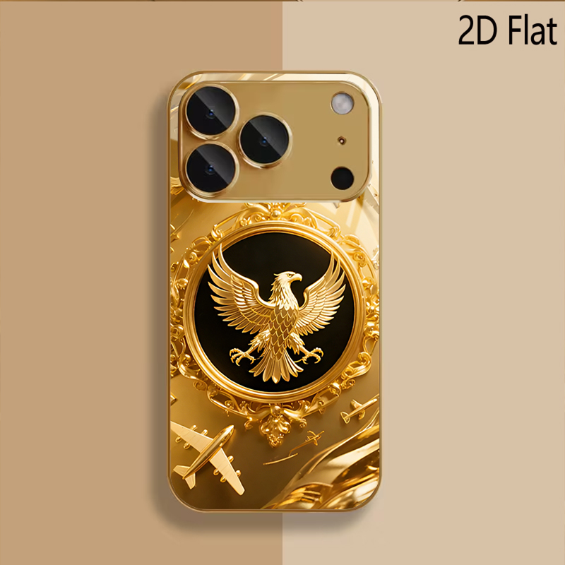 ゴールデンウィング柄強化ガラスデザイン iPhone16 1 - Phone Cases That Cover The Camera のレビューと価格