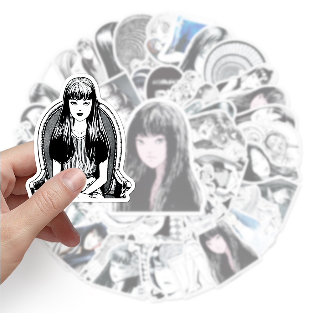 10/30/50 個川上富江漫画ステッカーホラーアニメガール - Phone Cases Cool Girl のレビューと価格